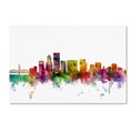 Trademark Fine Art Michael Tompsett 'Portland Oregon Skyline' Canvas Art, 12x19 MT0570-C1219GG